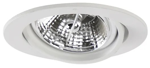 Комплект от 6 модерни вградени спота бели, накланящи се AR70 - Cisco