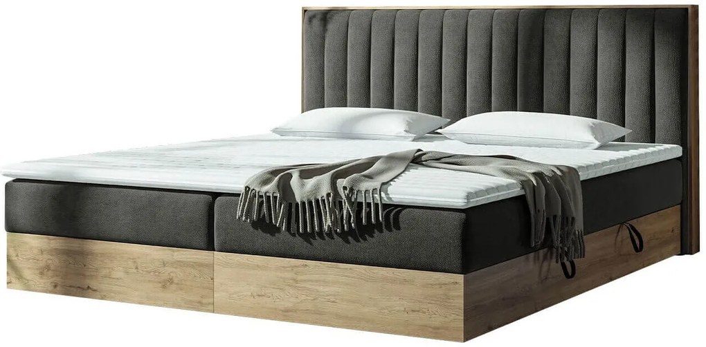 Тапицирано легло Harmonica-Gkri Skouro-140 x 200