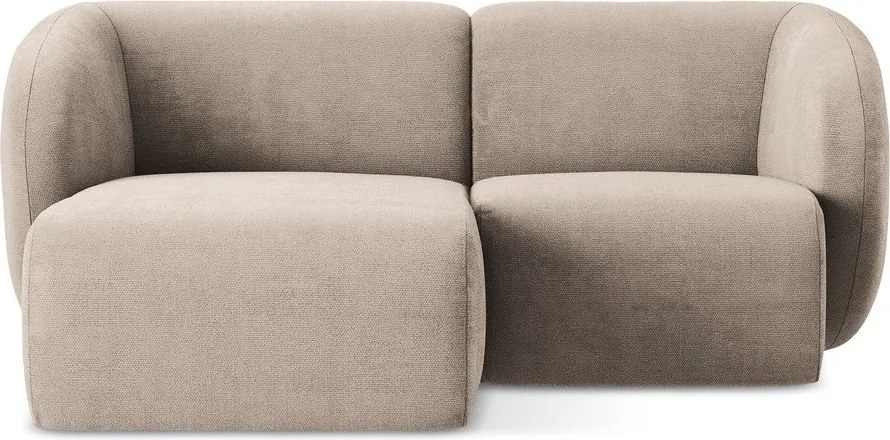 Светлокафяв шенилов ъглов диван (ляв ъгъл) Lani – Makamii