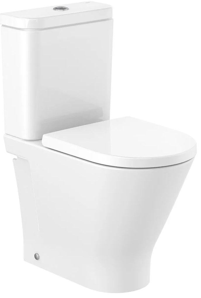 Тоалетна чиния за моноблок, Roca, A3420NJ000 ROUND, 37.5x61x83см