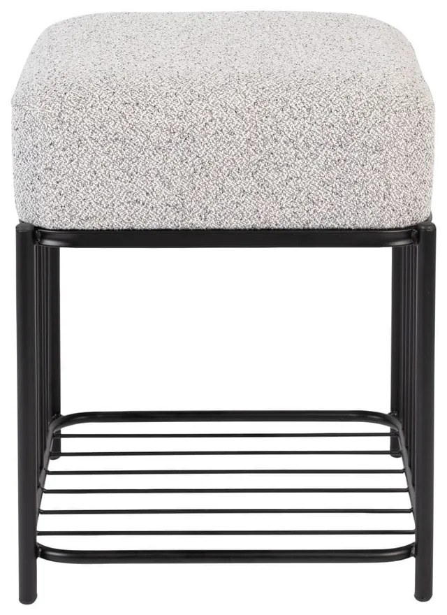 Светлосива табуретка Milou – White Label