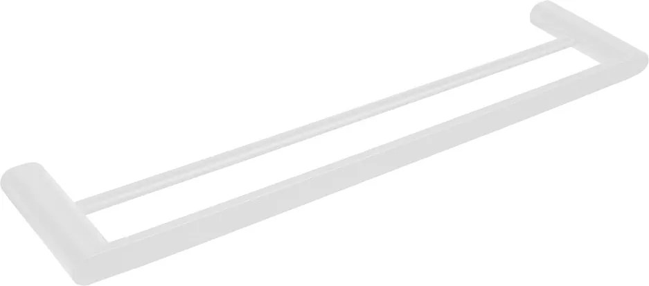 Бяла стенна месингова поставка за кърпи Flori – Sapho