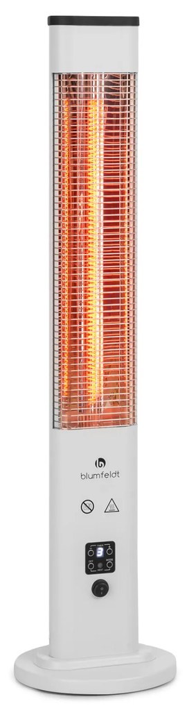 Blumfeldt Heat Guru Plus, външен лъчист нагревател, 1200W, 3 настройки на топлината, дистанционно управление
