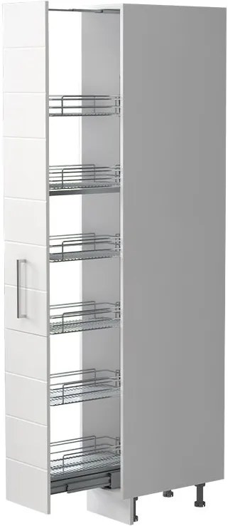 Висок подов шкаф Hudson K21-30-1KZ-White glossy