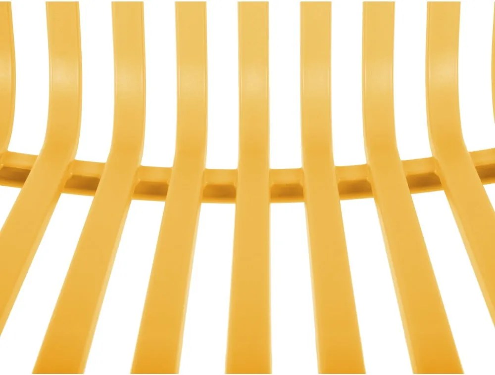 Жълт пластмасов трапезен стол Glee – Leitmotiv