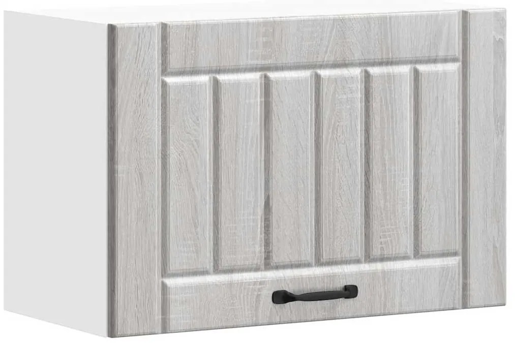 853843 vidaXL Кухненски стенен шкаф Lucca, сив сонома, инженерно дърво