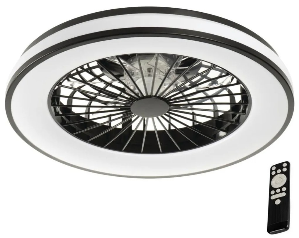 Kanlux 38033-LED Димируема лампа с вентилатор PLAVE 48W/230V 3000/4000/6500K + д.у.