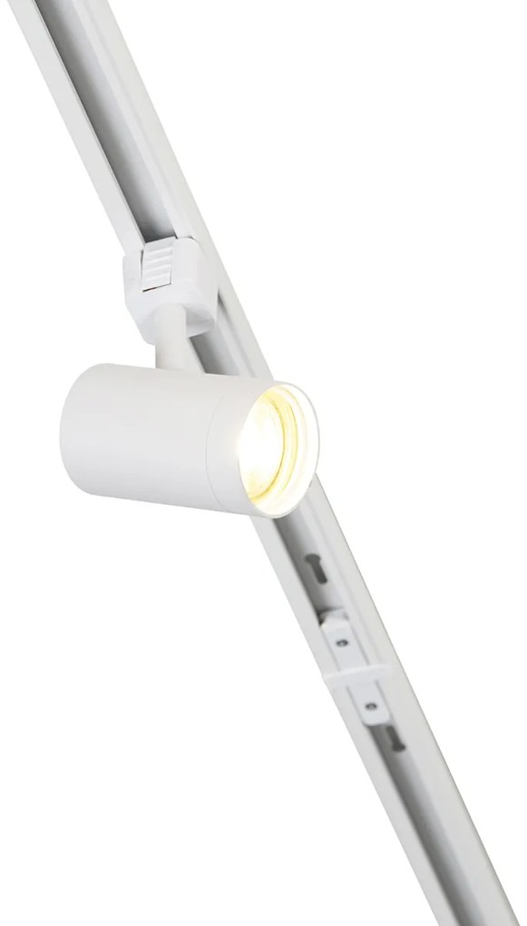 Модерна 1-фазова релсова система бяла с 15 броя прожектори - Jeana