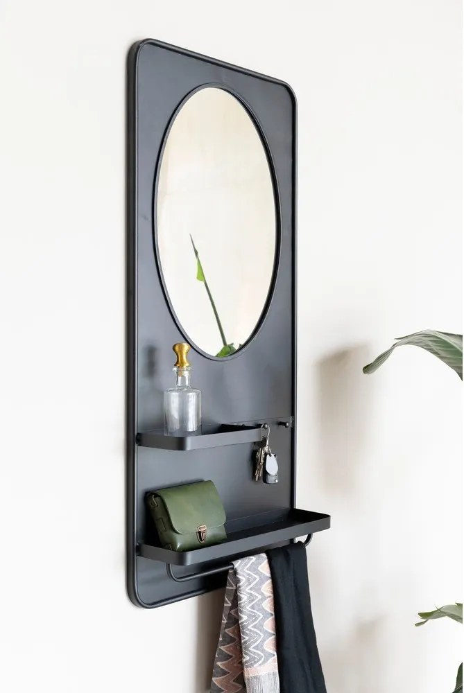 Стенно огледало с рафт 53x108 cm Pascal - White Label