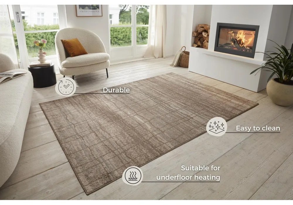 Кафяв/бежов килим 120x170 cm Terrain – Hanse Home