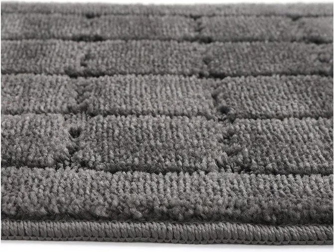 Антрацитни килими за баня в комплект 2 бр. 50x80 cm Kareli – Foutastic