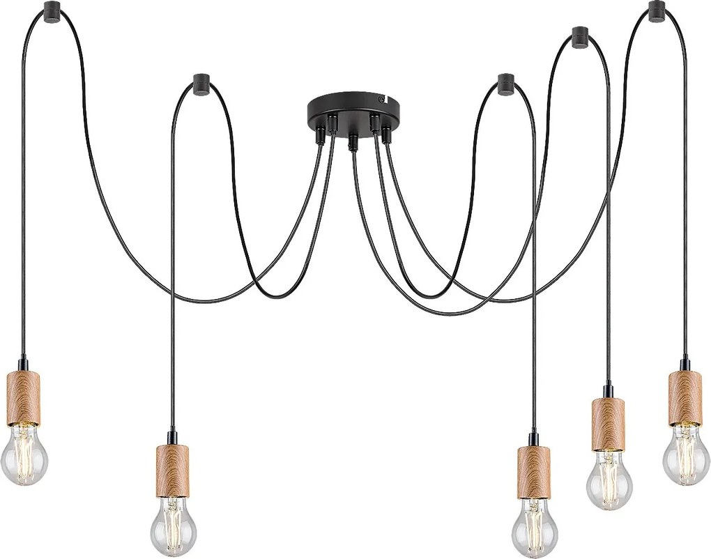 Rabalux Dollien Висящи осветителни тела IP20 E27 5x MAX 60W K 72075