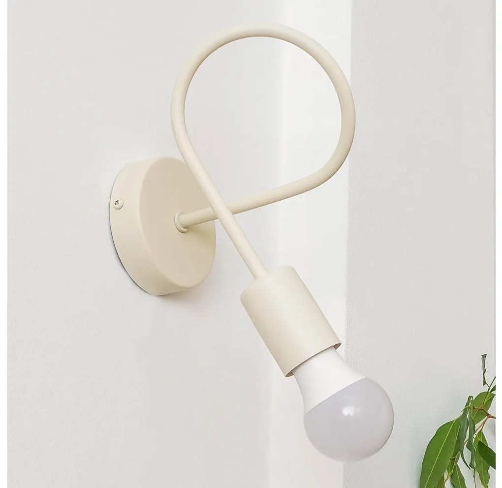 Стенно осветително тяло OXFORD 1xE27/15W/230V, кремаво