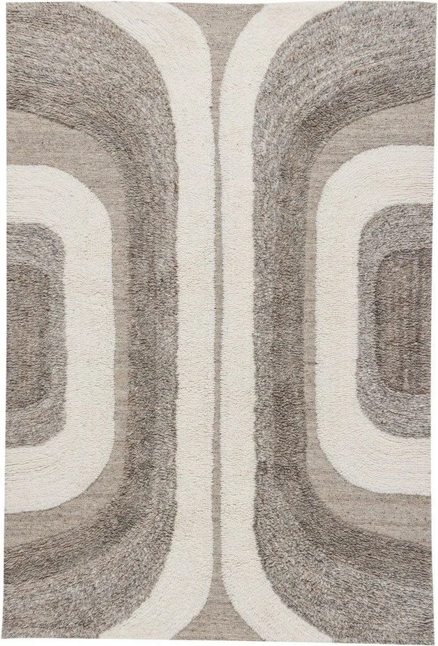 Сив/бежов килим със смес от вълна 170x240 cm Moro – WOOOD
