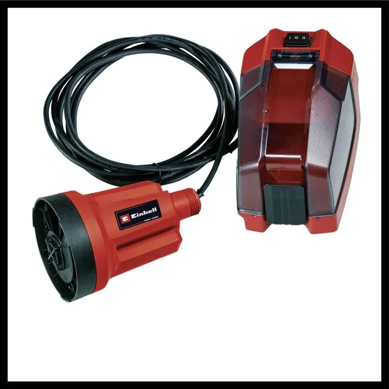 Акумулаторна потопяема помпа за чиста вода ниско ниво Einhell GE-SP 18 LL Li - Solo Power X-Change, 18 V, 8 м, 4500 л/ч, без батерия и зарядно устройство (4181560)