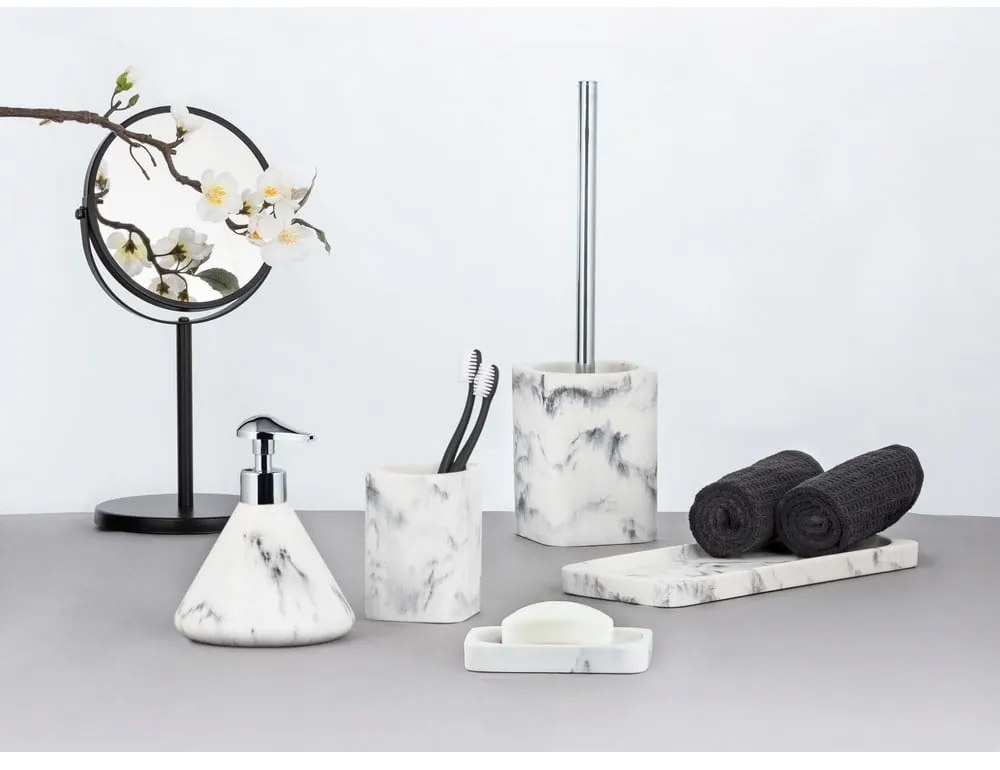 Бяла и сива табла за баня Desio - Wenko