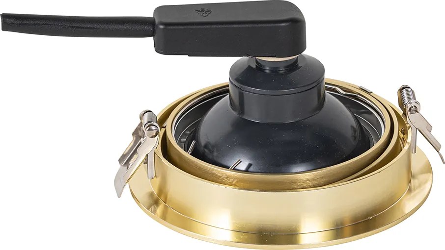 Модерен вграден прожектор златен регулируем - Coop 111 Honey