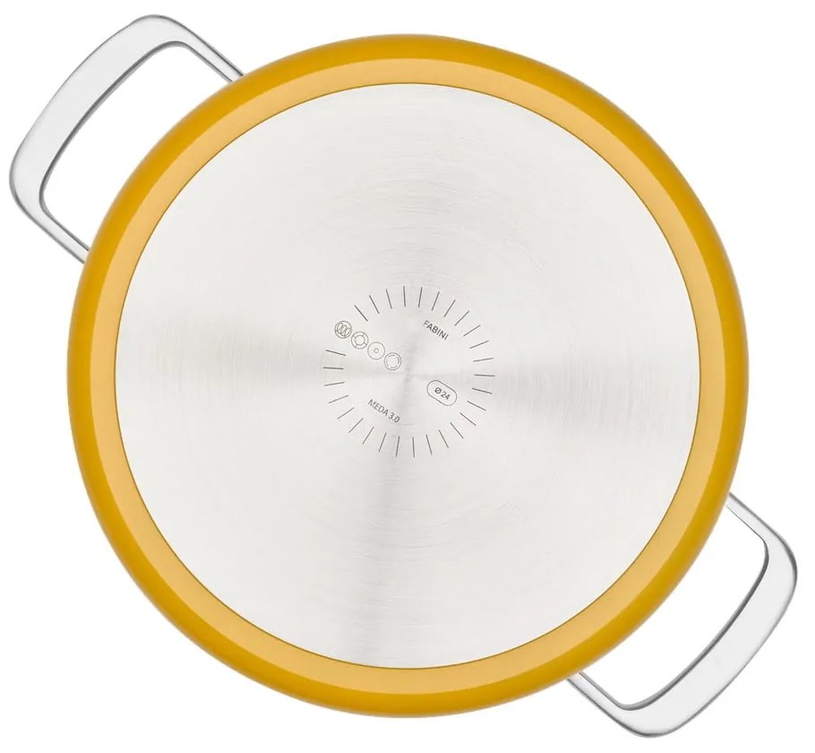 Гърне с капак/с керамично покритие подходящо за индукционен котлон 5,5 l Meda 3.0 – FABINI