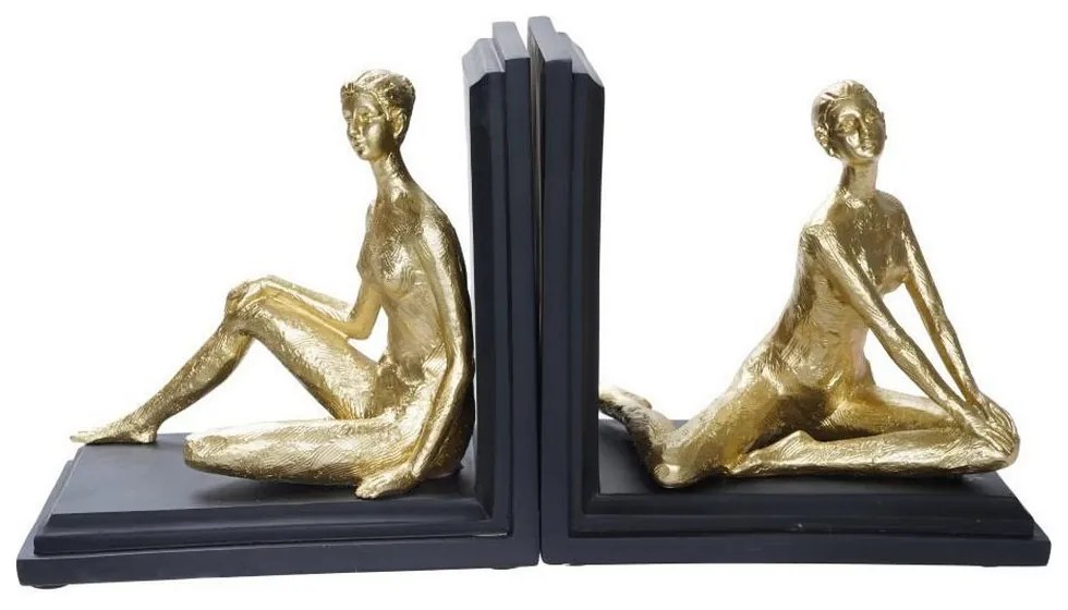 Raamatutugi DKD Home Decor Смола (31.5 x 9.5 x 20.5 cm) (2 pcs)