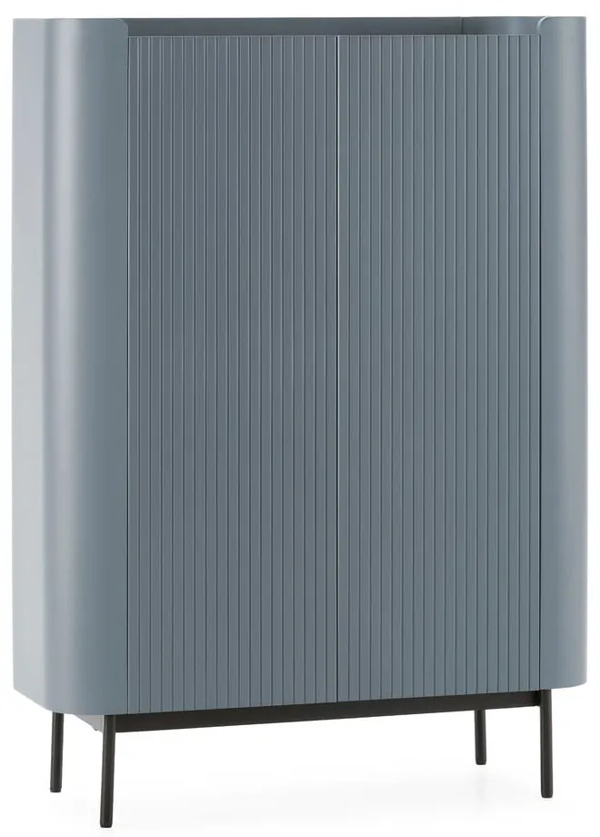 Сиво-синьо шкафче 100x140x40 cm Willa – MOME