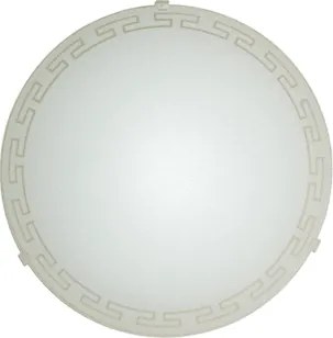 Плафониера ВАВИЛОН, ø250, бял мат,  1xE27