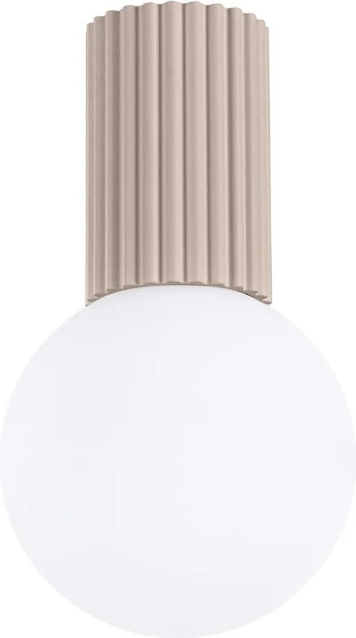 Синьо осветително тяло за таван със стъклен абажур ø 12 cm Orbital – Sollux