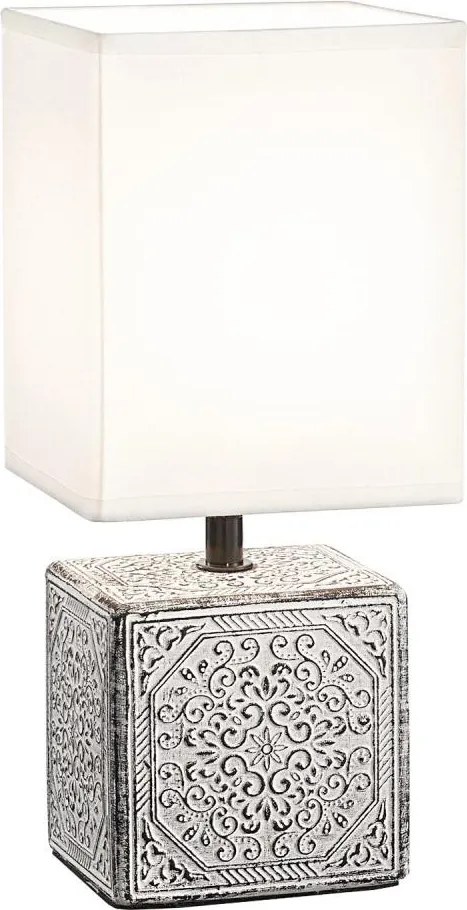 Ideal Lux - Настолна лампа KALI 1xE14/40W/230V бяла/сива