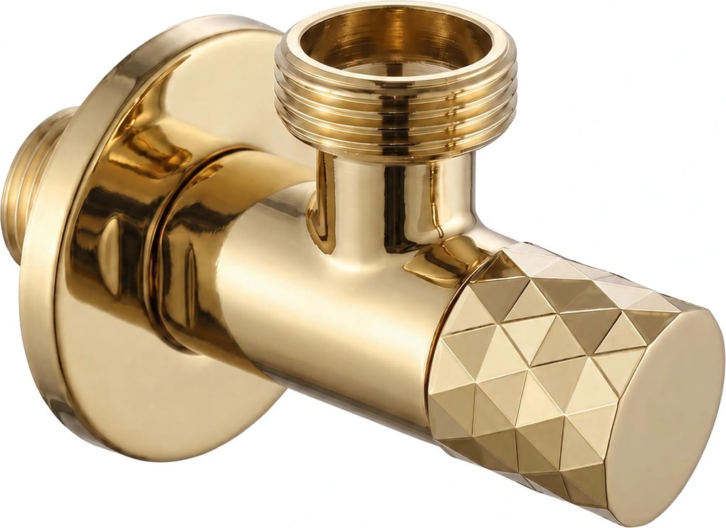 Ъглов вентил Diamond 03 1/2" x 3/4"Gold