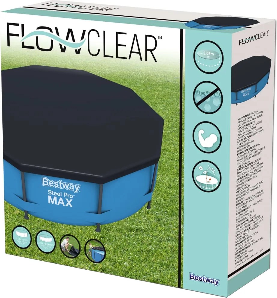 Bestway Покривало за басейн Flowclear, 305 см