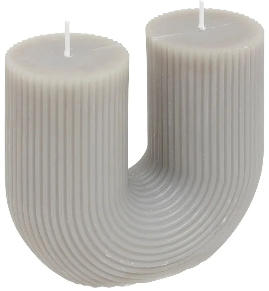 Свещ без аромат atmosphera Demi U - Син