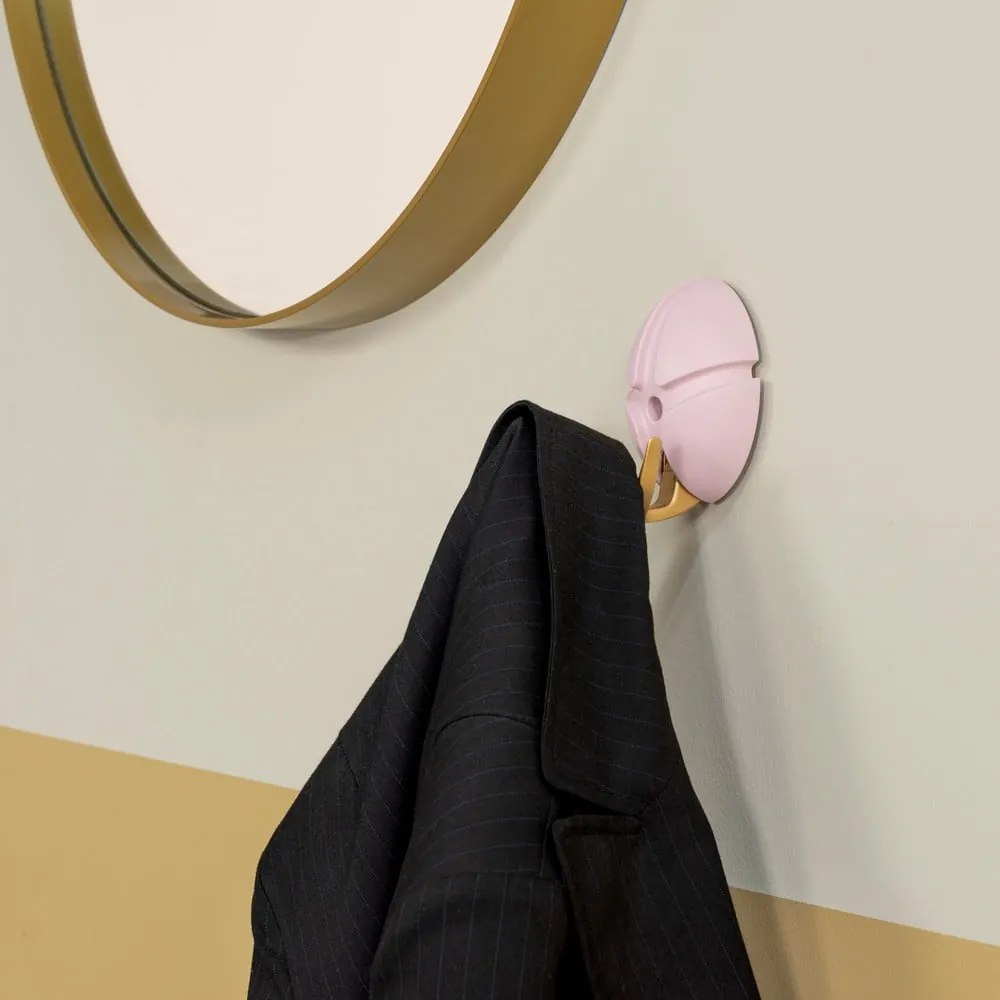 Светлорозова кука за стена Tick - Spinder Design