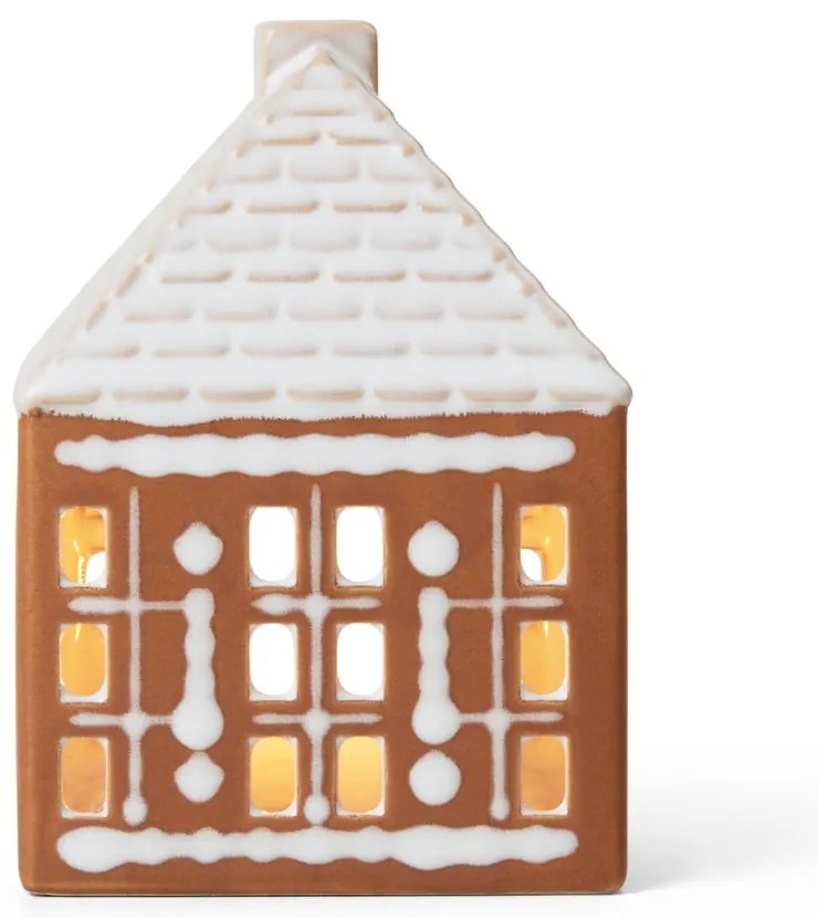 Керамичен свещник за чаена свещ Gingerbread Lighthouse – Kähler Design
