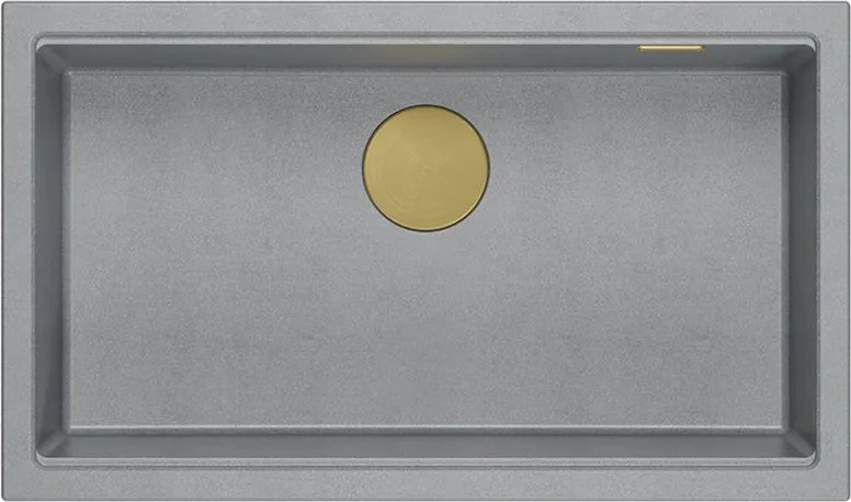 гранитна мивка Logan 110 Grey Metallic