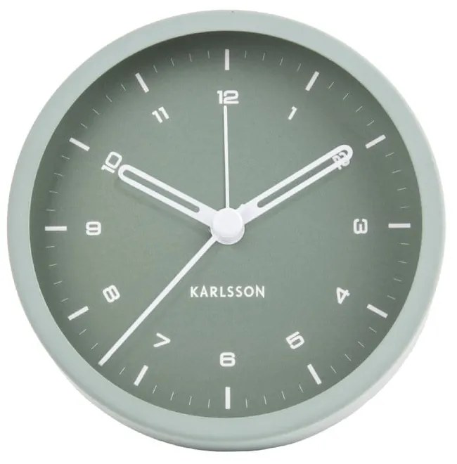 Будилник в ментовозелено, ø 9 cm Tinge - Karlsson