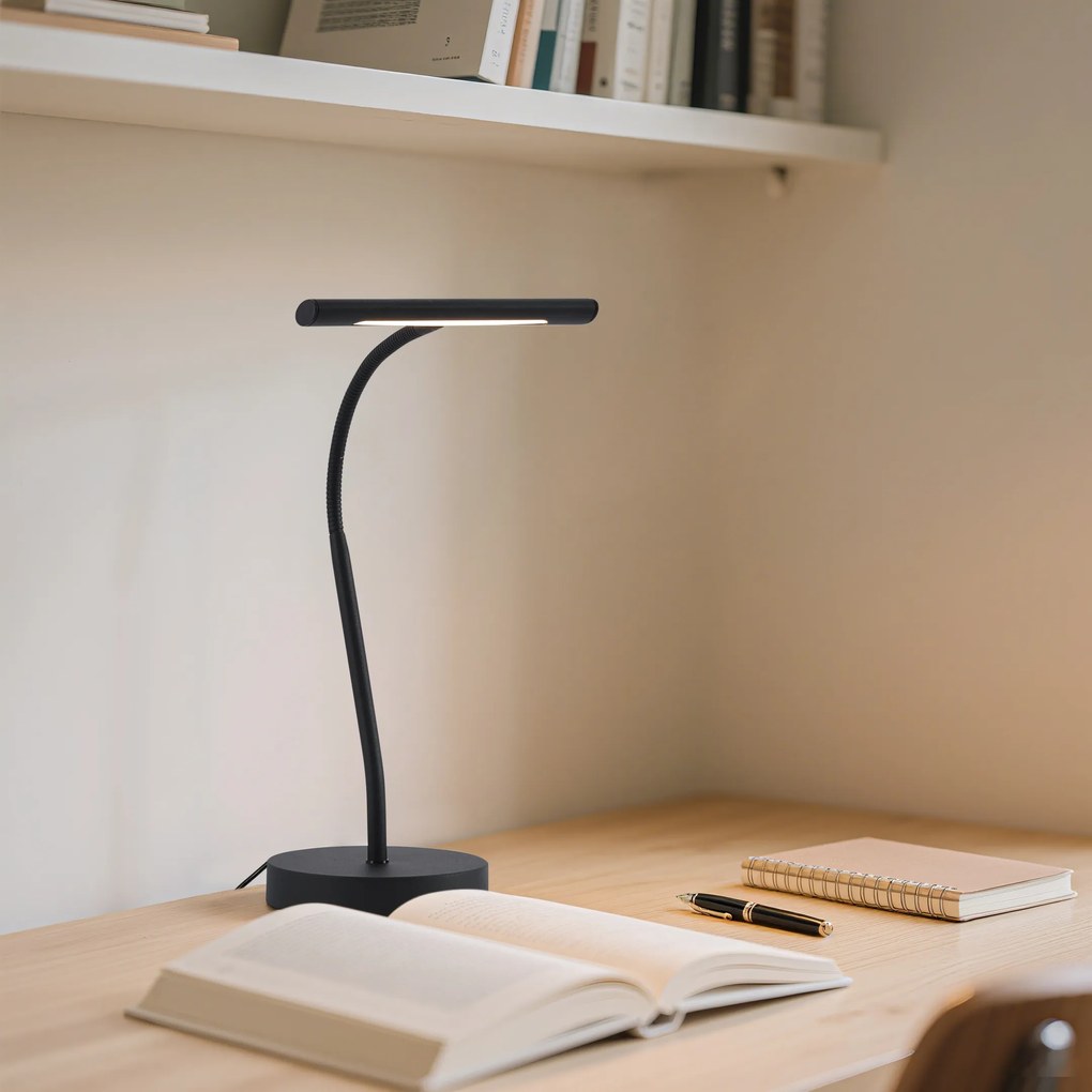 Арт Деко настолна лампа черна вкл. LED - Tableau