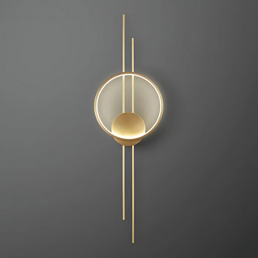 СТЕННА ЛАМПА LED APP1781-W BRUSH GOLD