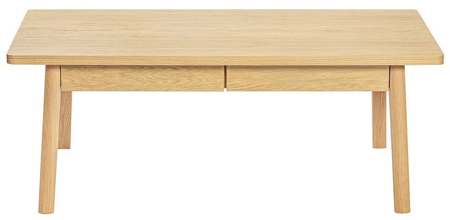 Масичка за кафе от декор от дъб в естествен цвят 60x120 cm Nice – Woodman