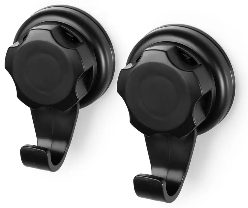 Черни стоманени комплект куки 2 бр. без пробиване Bestlock – Compactor