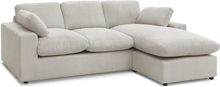 Бежов ъглов диван от рипсено кадифе Belair – Bobochic Paris