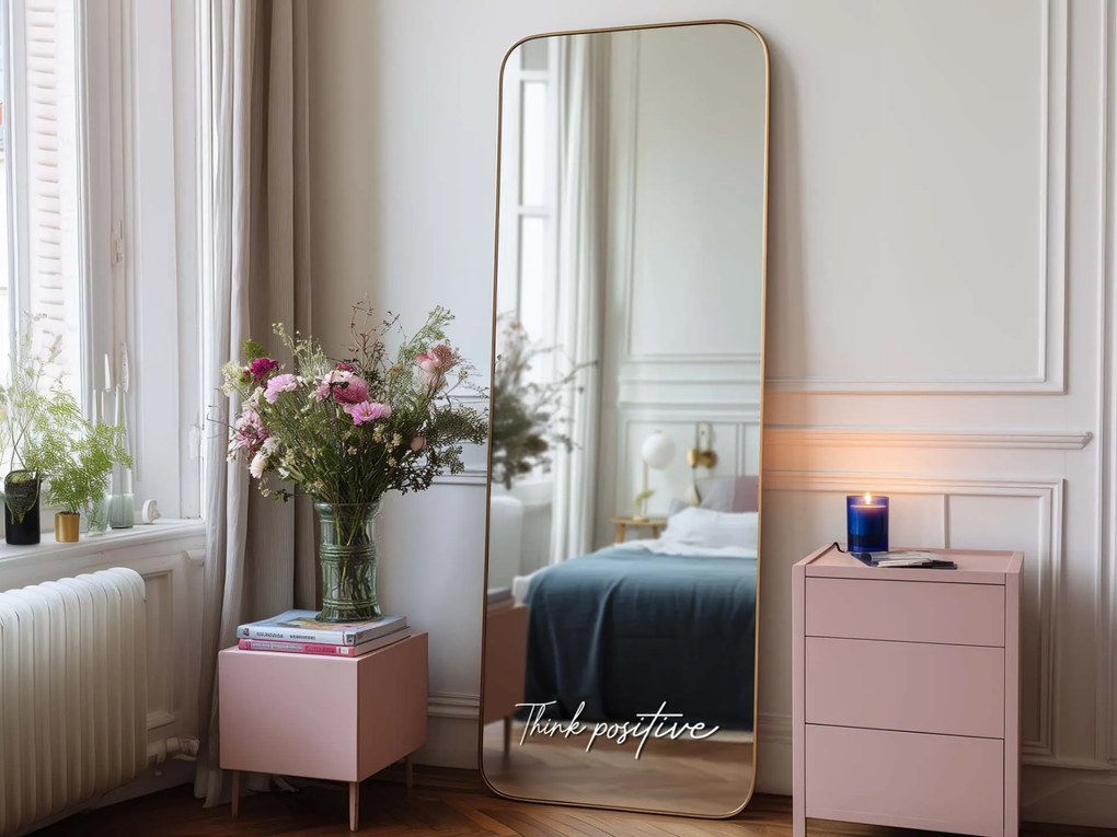 Стикер за огледало S16 – Think positive 79x24