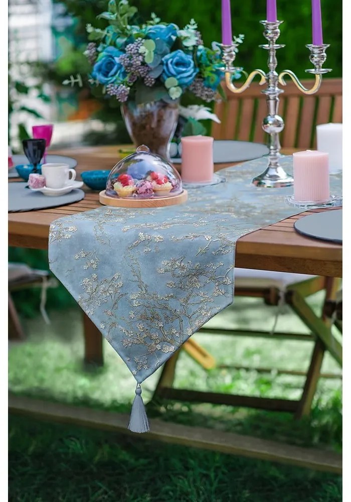 Покривка 45x140 cm Blue Spring – Minimalist Cushion Covers