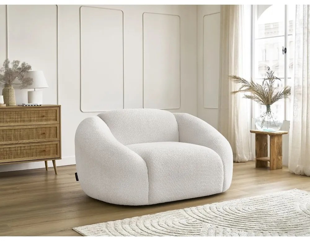 Бяло кресло от букле Tina – Bobochic Paris