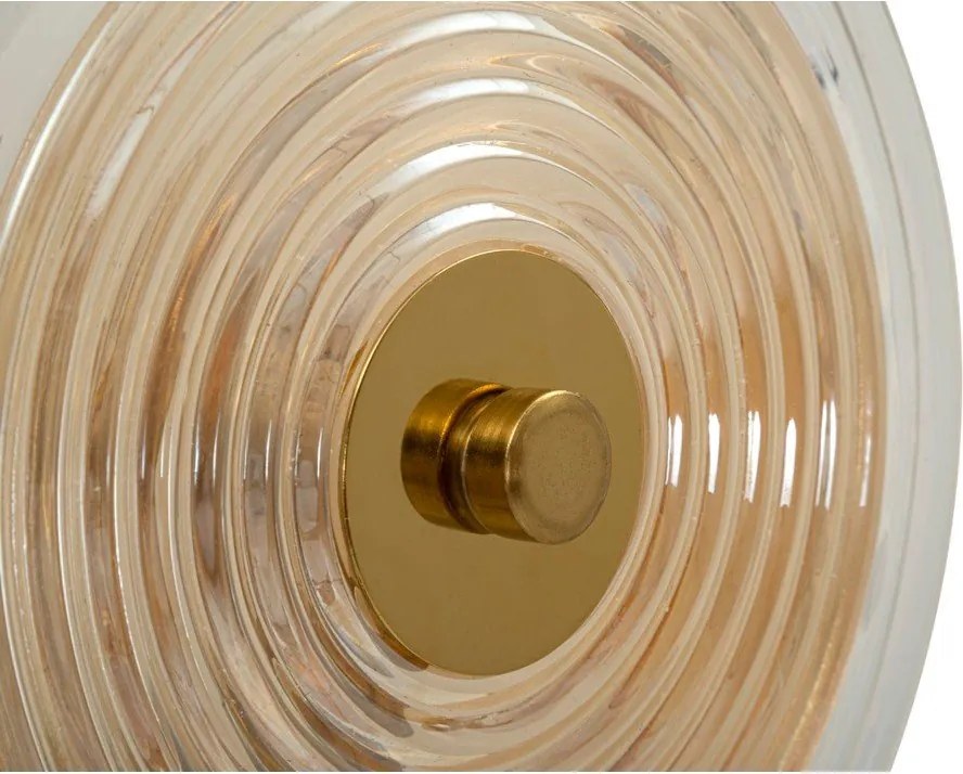 Стъклена стенна лампа в златист цвят Venice – Mauro Ferretti