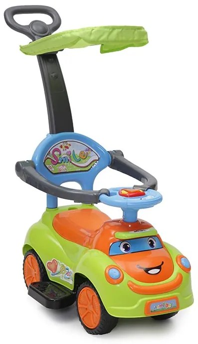 Moni  -  Детска кола за бутане Smile зелен