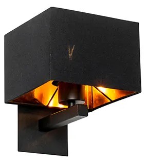 Модерна стенна лампа черна със злато - VT 1