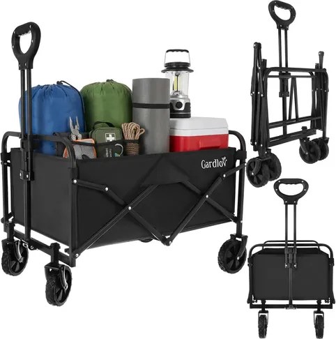 Сгъваема градинска количка 90 л - 70,5 x 47 x 46 см