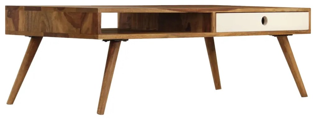 246223 vidaXL Маса за кафе, 110x50x35 см, акациево дърво масив