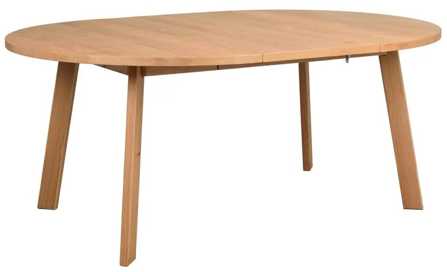 Кръгла сгъваема трапезна маса от декор от дъб в естествен цвят ø 130 cm Glenside – Rowico