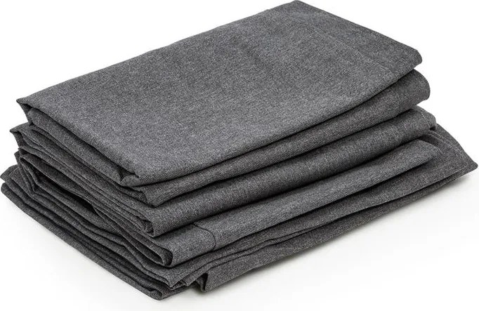 Blumfeldt Titania Dining Set, Калъфки за възглавници, 10-бр, 100% полиестер, тъмно сив