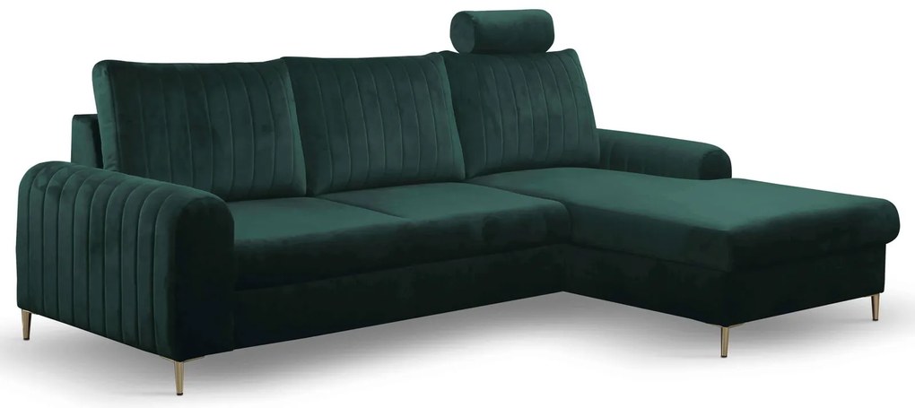 Ъглов диван Monte-Зелена